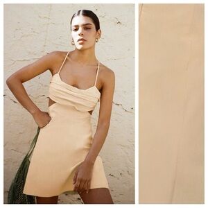 Zara Yellow Cut Out Dress